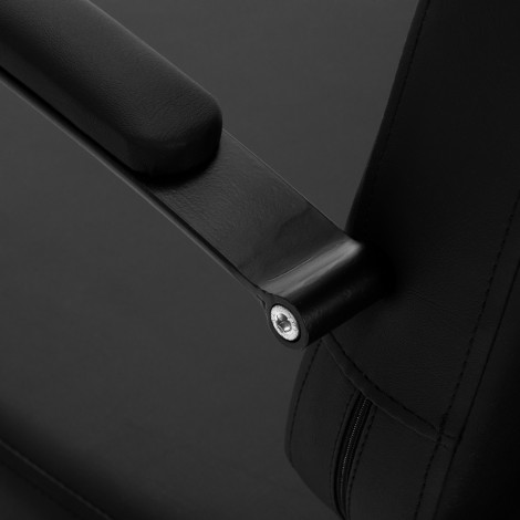Postazione Lavaggio Parrucchieri Hair System Edge Noir — primo piano del bracciolo