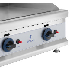 Gril à gaz double lisse et rainuré pour gaz naturel 0,02 bar 74,5 x 40 cm 2 x 3100 W