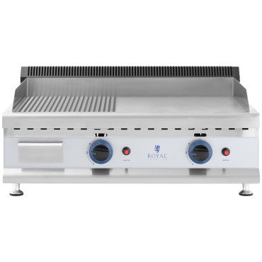Gasgrill Dual Smooth-Wicked Natural Gas 0,02 Bar 74,5 x 40 cm 2 x 3100 W