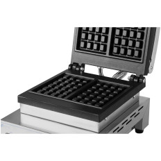 Rektangulär våffel på 2 våfflor 170 x 210 mm Teflon 1500 W
