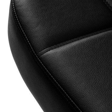 Friseurstuhl Hair System Komodo Schwarz — Detailaufnahme Sitz