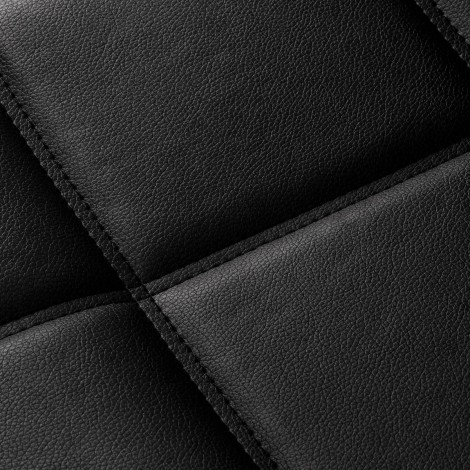 Kappersstoel Hair System Komodo zwart — detail oppervlak