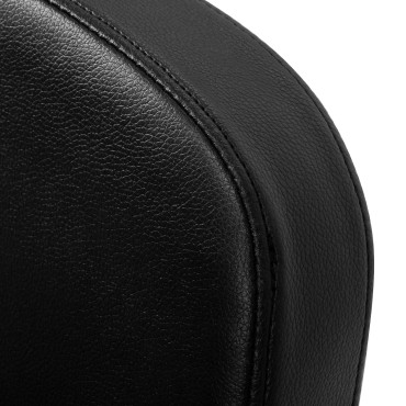 Friseurstuhl Hair System Komodo Schwarz — Detailaufnahme Rückenlehne