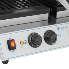 Taisnstūra vafeļu dual par 4 Beļģijas vafeles 2 x 1500 w