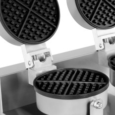 Ronde wafel verdubbelt. Wafel 185 mm 2600 W