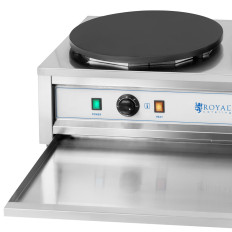 Crêpière électrique double avec plaques en fonte 2 x 40 cm 2 x 3000 W