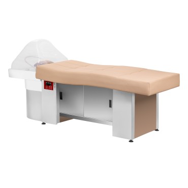 Gabbiano Head Spa 017B fauteuil de lavage cheveux beige — vue latérale
