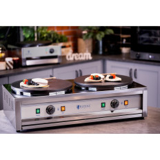 Dvojitá elektrická palacinka s liatinou 2 x 40 cm 2 x 3000 W
