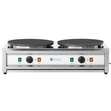 Double electrical pancake with cast iron 2 x 40cm 2 x 3000 w
