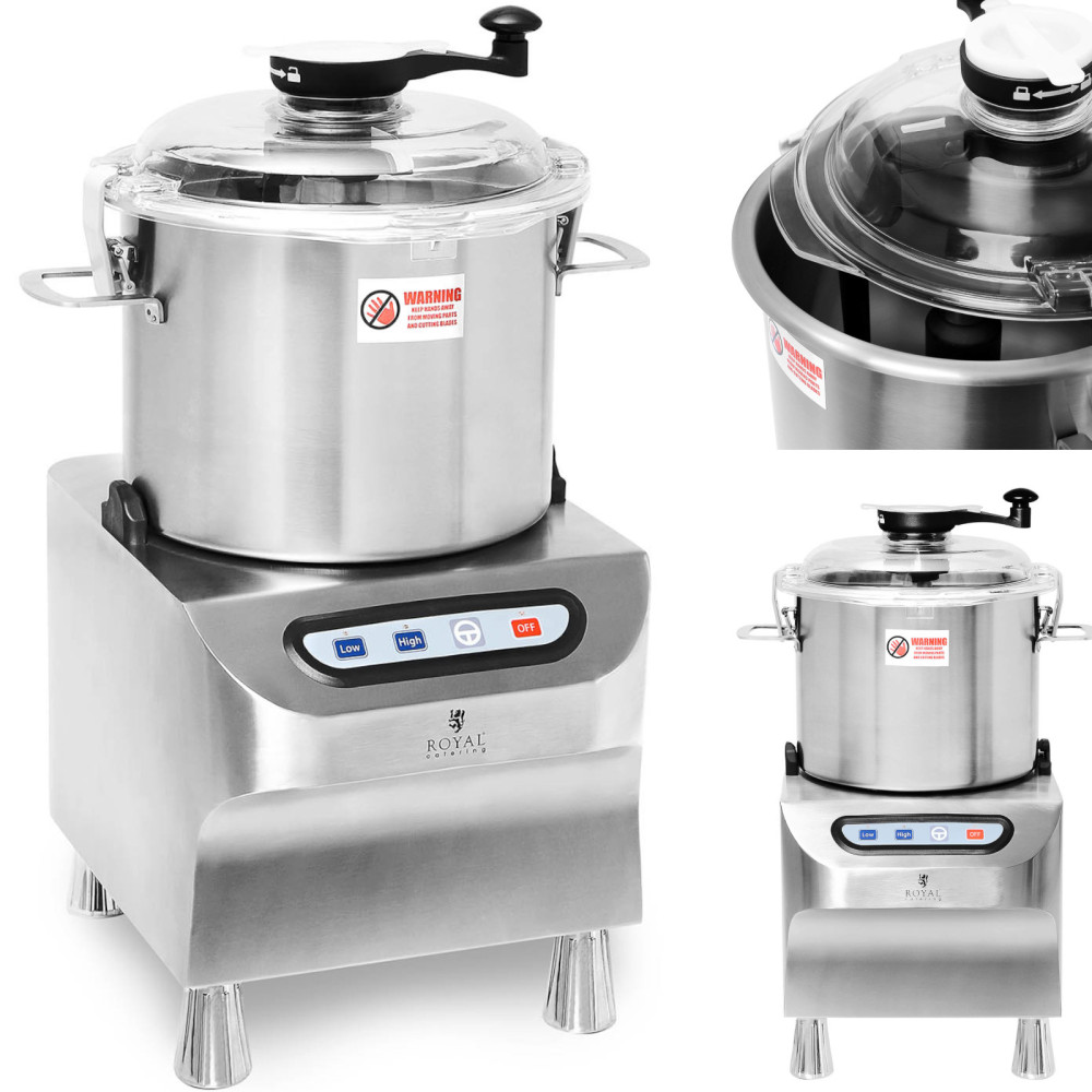 Lobo gastronômico do cortador para cortar a carne de vegetal de moagem 12 l 1500/2200 rpm. 1500 W