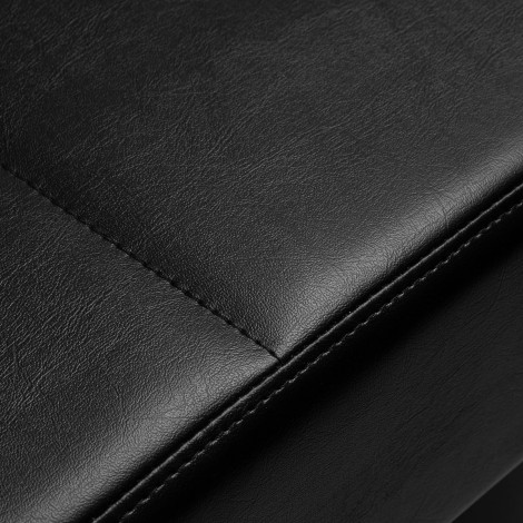 Gabbiano Head Spa 017B lettino lavaggio capelli nero — primo piano della superficie