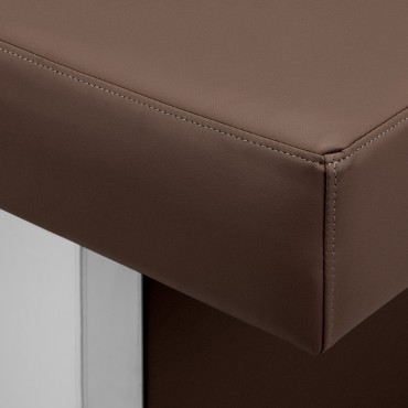 Gabbiano Head Spa 017 Haarwaschliege Braun — Detailaufnahme Oberfläche
