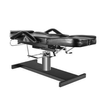 Kosmetikstuhl hydraulisch A 210c Pediküre Schwarz — Seitenansicht