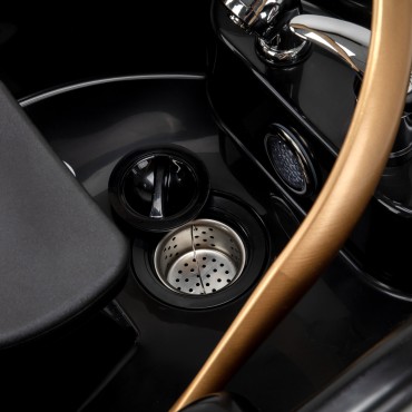 Unité de lavage coiffure avec fauteuil inclinable Gabbiano Head Spa Sea 501 — gros plan surface