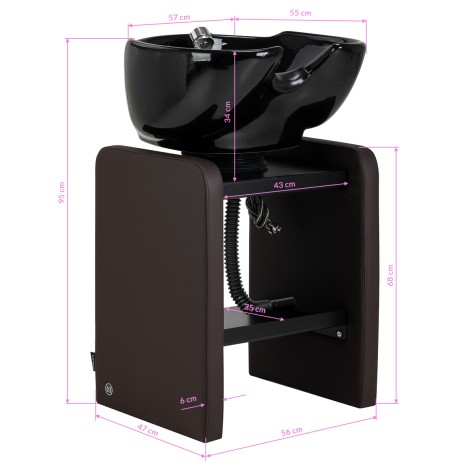 Haireftersyningsenhed Omega Nautica i brun