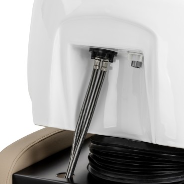 Haardroger wasunit Omega Aqualina beige — achteraanzicht