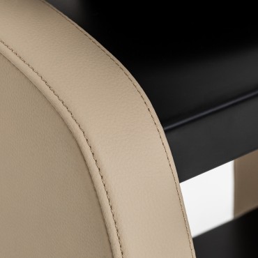 Omega Aqualina fodrász mosdóegység bézs — közeli kép a kartámaszról
