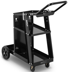 Workshop Welding Trolley With Place for Gas Cylinder 3 Shelves Handle Up to 80 Kg