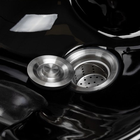 Hairdressing wasunit Omega Aqualina zwart — detail oppervlak