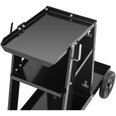 Carro de taller con espacio para el cilindro de gas 3 estantes de hasta 80 kg