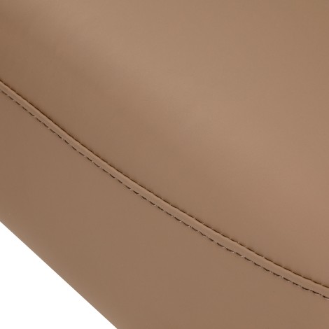 Kadernícke kreslo Omega Aurora svetlo hnedé — detail povrchu