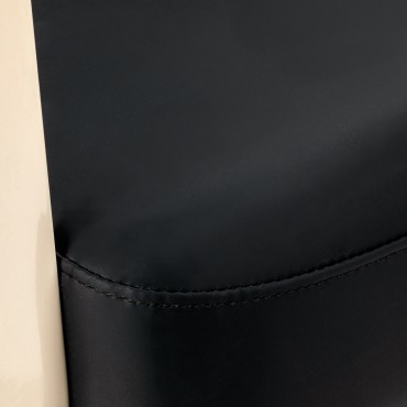 Friseurstuhl Omega Aurora Schwarz — Detailaufnahme Oberfläche