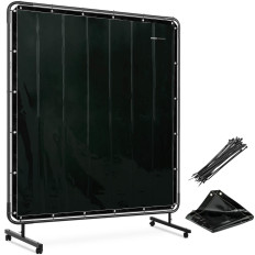 SCH Svarovací opona Screen s rámem na kolečkách 174 x 174 cm - černá