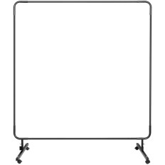 SCH WELDING CURTAIN SCREAP MED RAMME ON WHEELS 174 X 174 CM - Sort