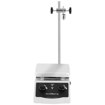 Magnetisk omrører laboratorium med et håndtaksstativ 380C 2000 RPM 120 x 120 mm