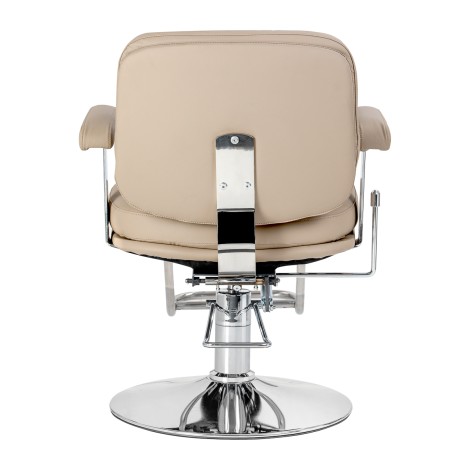 Kappersstoel Omega Astra Plus beige — achteraanzicht