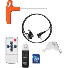 Endoscope tarkastus Diagnostinen kamera matkalaukussa 12 LED TFT 7 'SD 20 m