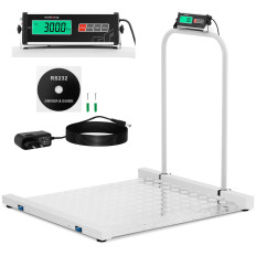 Opbevaringsplatform Vægt 100 x 95 cm LCD RS232 300 kg / 100 g