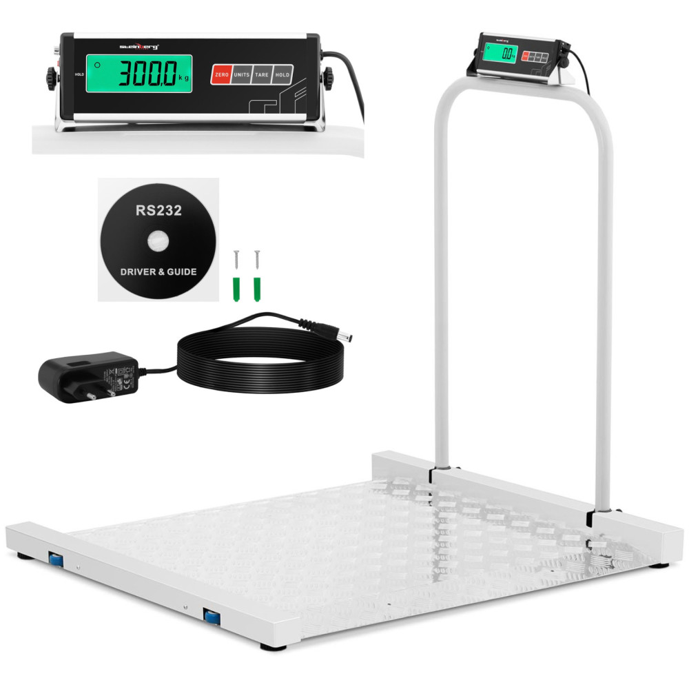 Βάρος πλατφόρμας αποθήκευσης 100 x 95 cm LCD RS232 300 kg / 100 g