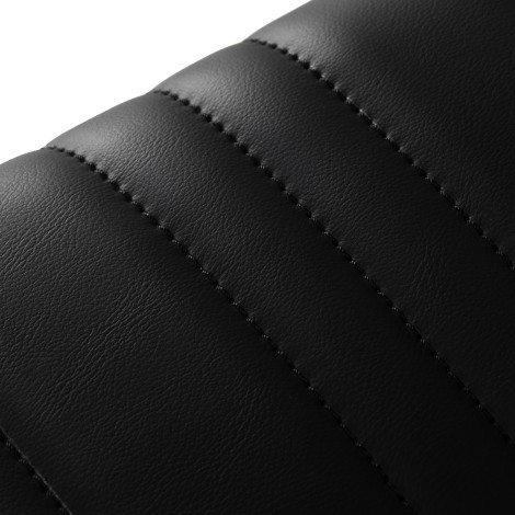 Kappersstoel Omega Luna zwart — detail zitvlak