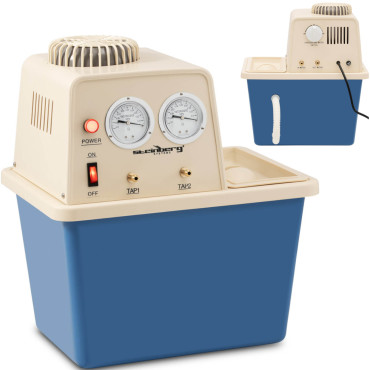 Laboratorie Vakuumpump med vattenkrets 2 Manometrar 15 L 180 W