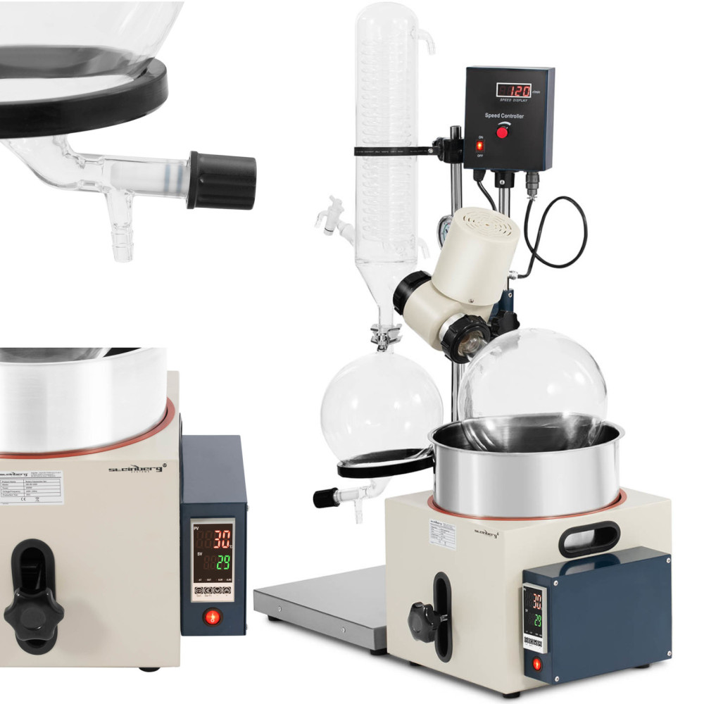 Rotačný vákuový extrakt pre laboratórium 2 L 120 rpm 40 W