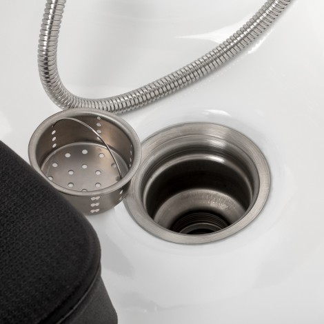 Unidad de lavado para peluquería Omega Marina beige — detalle de la superficie