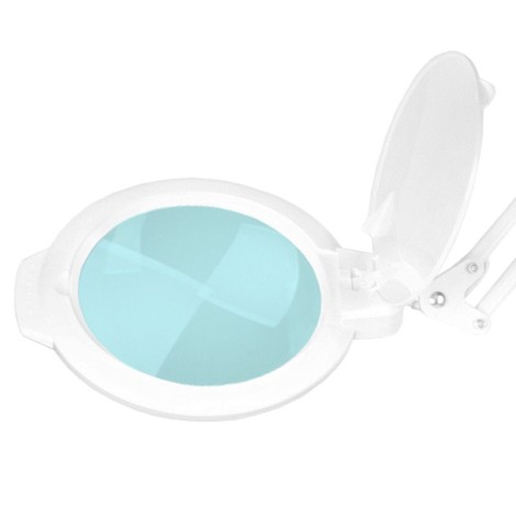 Moonlight 8013/6 bela LED povečevalna svetilka s tronožcem — povečava glave