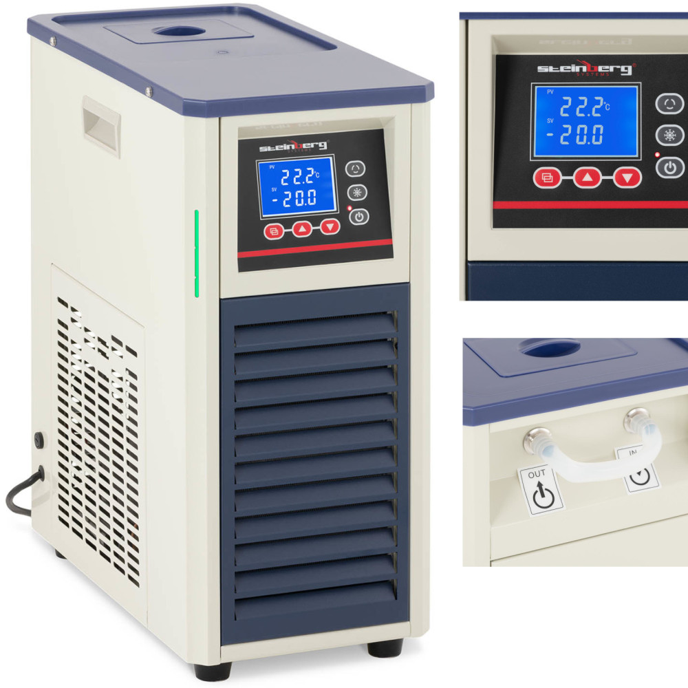 Laboratorijas dzesēšanas ķēde temperatūrai -20 - 20 C 20 L / min 495 W