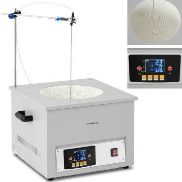 Laboratorievärmekoja med magnetisk mixer + stativ 10 L 1800 rpm 300 C