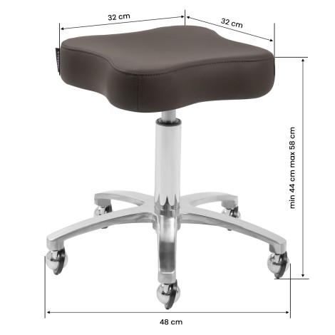 Fauteuil pivotant Omega Supremo marron