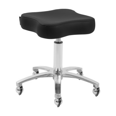 Fauteuil pivotant Omega Supremo noir — vue de face