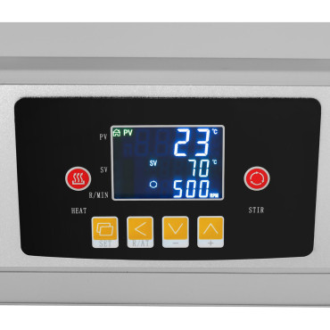 Laboratorievärmekoja med magnetisk mixer + stativ 10 L 1800 rpm 300 C