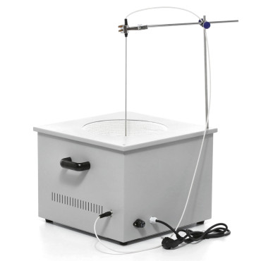 Laboratorievärmekoja med magnetisk mixer + stativ 10 L 1800 rpm 300 C