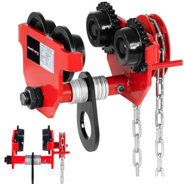 Ročni ročni voziček, suspendiran z verigo 65-110 mm 3 m 1000 kg 1 t