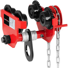 Ročni ročni voziček, suspendiran z verigo 65-110 mm 3 m 1000 kg 1 t