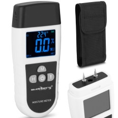 Hygromètre, appareil de mesure d'humidité avec thermomètre électronique pour bois, béton, LED 5 - 70 %.