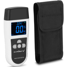 Hygromètre, appareil de mesure d'humidité avec thermomètre électronique pour bois, béton, LED 5 - 70 %.