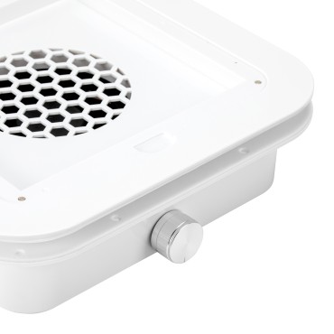 Momo P30 beépíthető 60W porgyűjtő fehér — oldalnézet