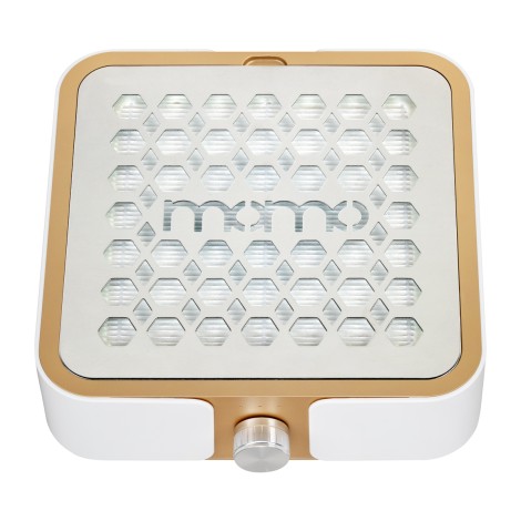 Odsávač prachu Momo P30 60W bielo-zlatý — pohľad zhora